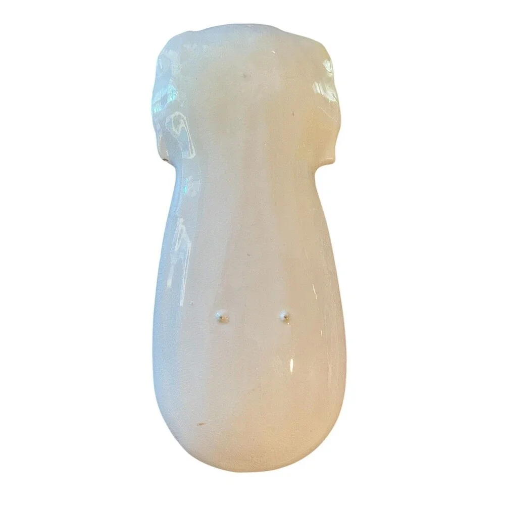 Unique Farmhouse Kitchen Style Vintage Celery Shaped Ceramic Spoon Rest / Tray